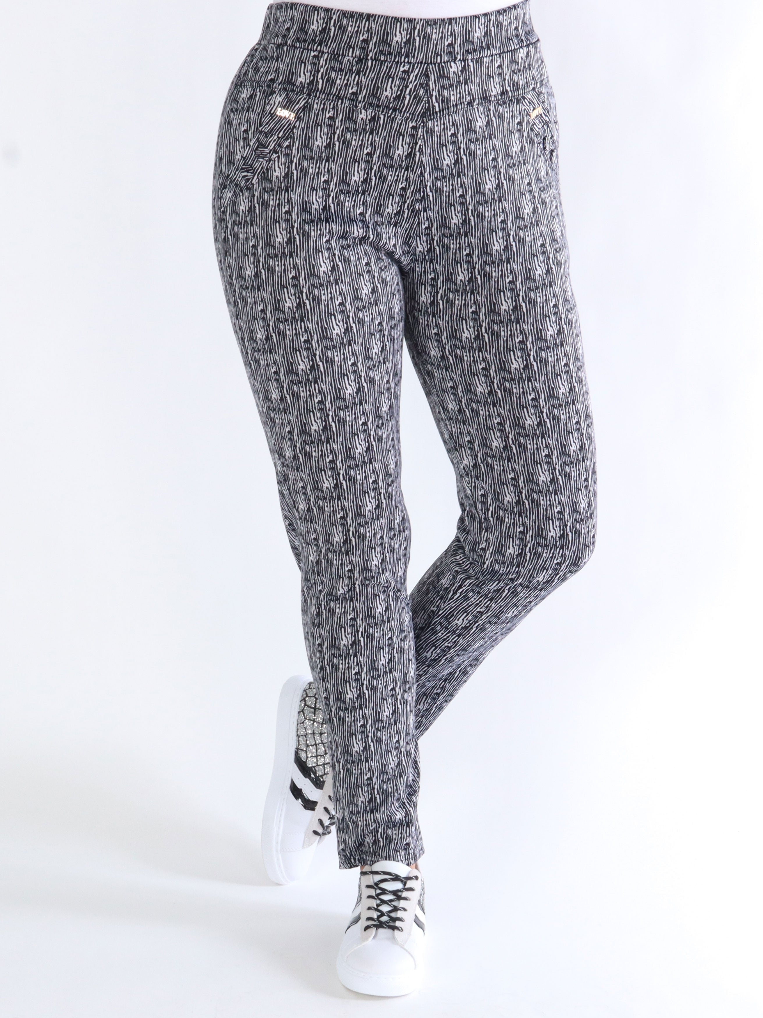Medina - Svart-vita leggings i byxor